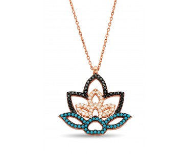 Gümüş Lotus Kolye - N161801