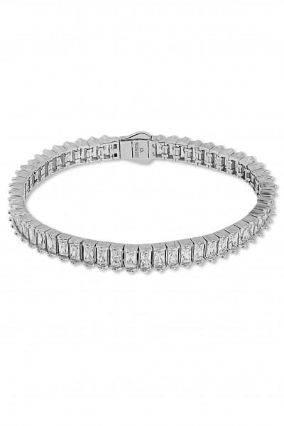 925 Ayar Gümüş Baget Taşlı...