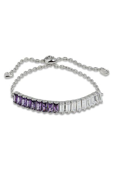 925 Ayar Gümüş Mor Baget...